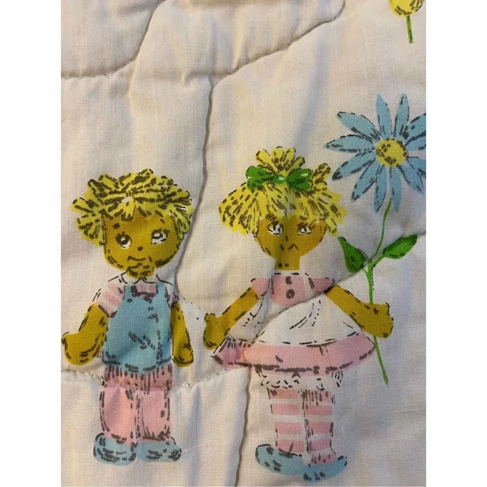 Vintage pastel baby zipper sleeper bag animal‎ theme 21x31”